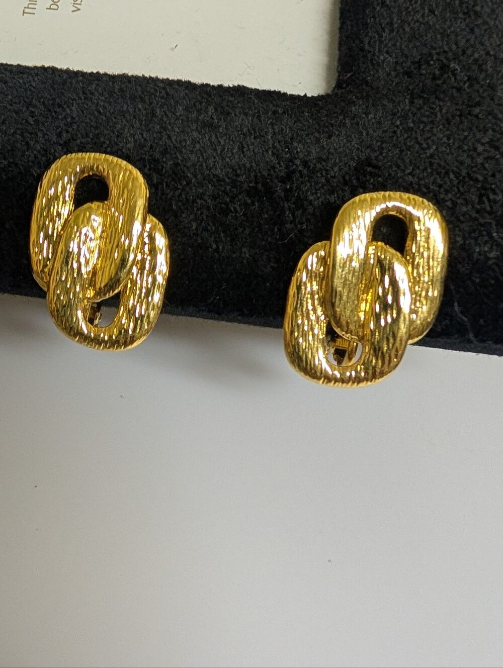 Napier Gold Linked Clip-On Earrings